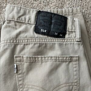 Levi's Slim Straight Jeans in Tan Like New